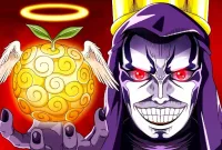 Blackbeard wielding the Yami Yami no Mi, the Strongest Devil Fruit in One Piece.