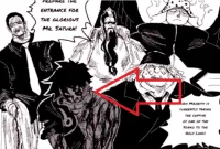 Illustration of Luffy facing off against Kizaru and Gorosei in Hachinosu.