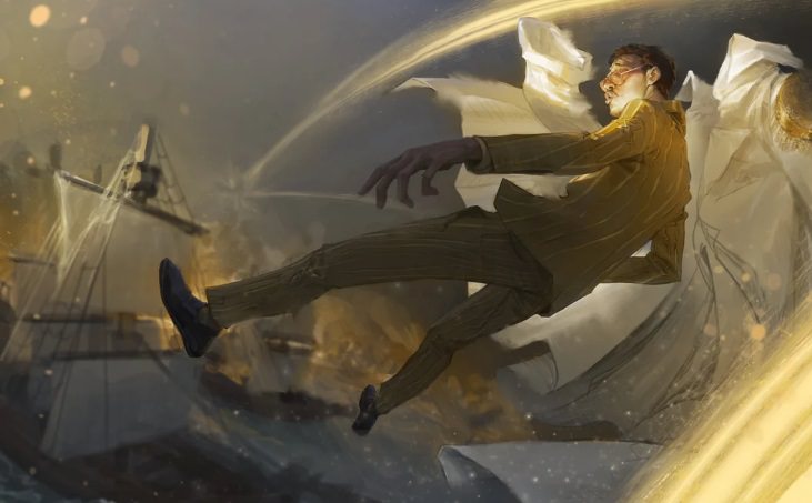 Kizaru faces the Yonko in an intense battle with ancient artifacts in the background