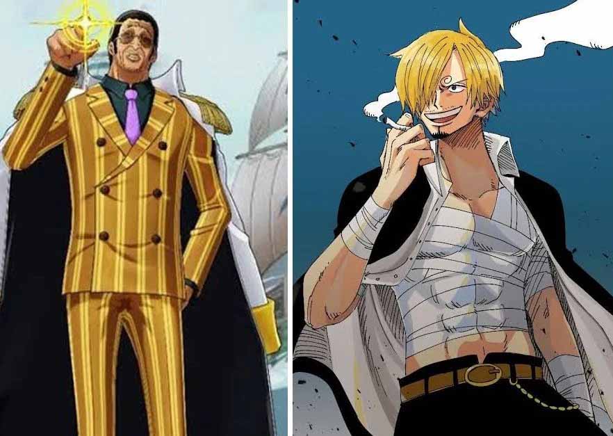 "One Piece 1089 - Kizaru vs. Sanji in an Explosive Showdown of Elemental Powers"