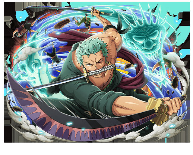 Roronoa Zoro showcasing his extraordinary swordsmanship skills
