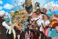 Revolutionary Army Clash on Egghead Island - A momentous battle unfolds as the Revolutionary Army faces off against the formidable Gorosei Saturn on Egghead Island.