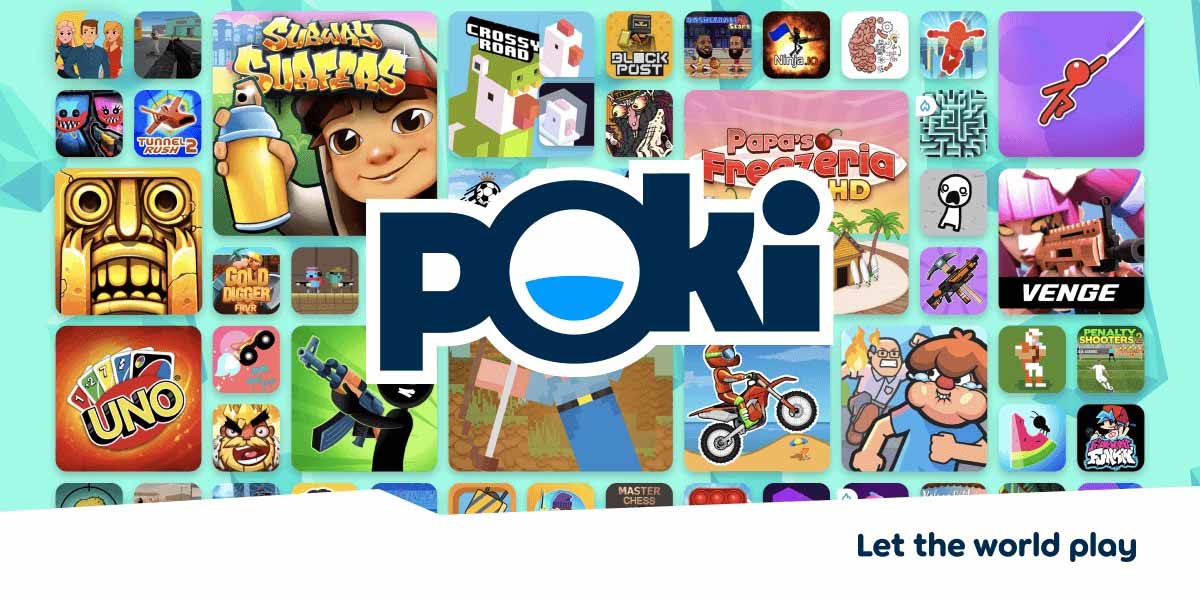 Image representing the excitement and variety of Poki Games