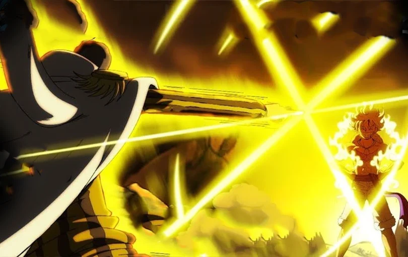Nika: Unleashing Radiant Power against Kizaru's Helplessness in Luffy's Gear 5 Clash